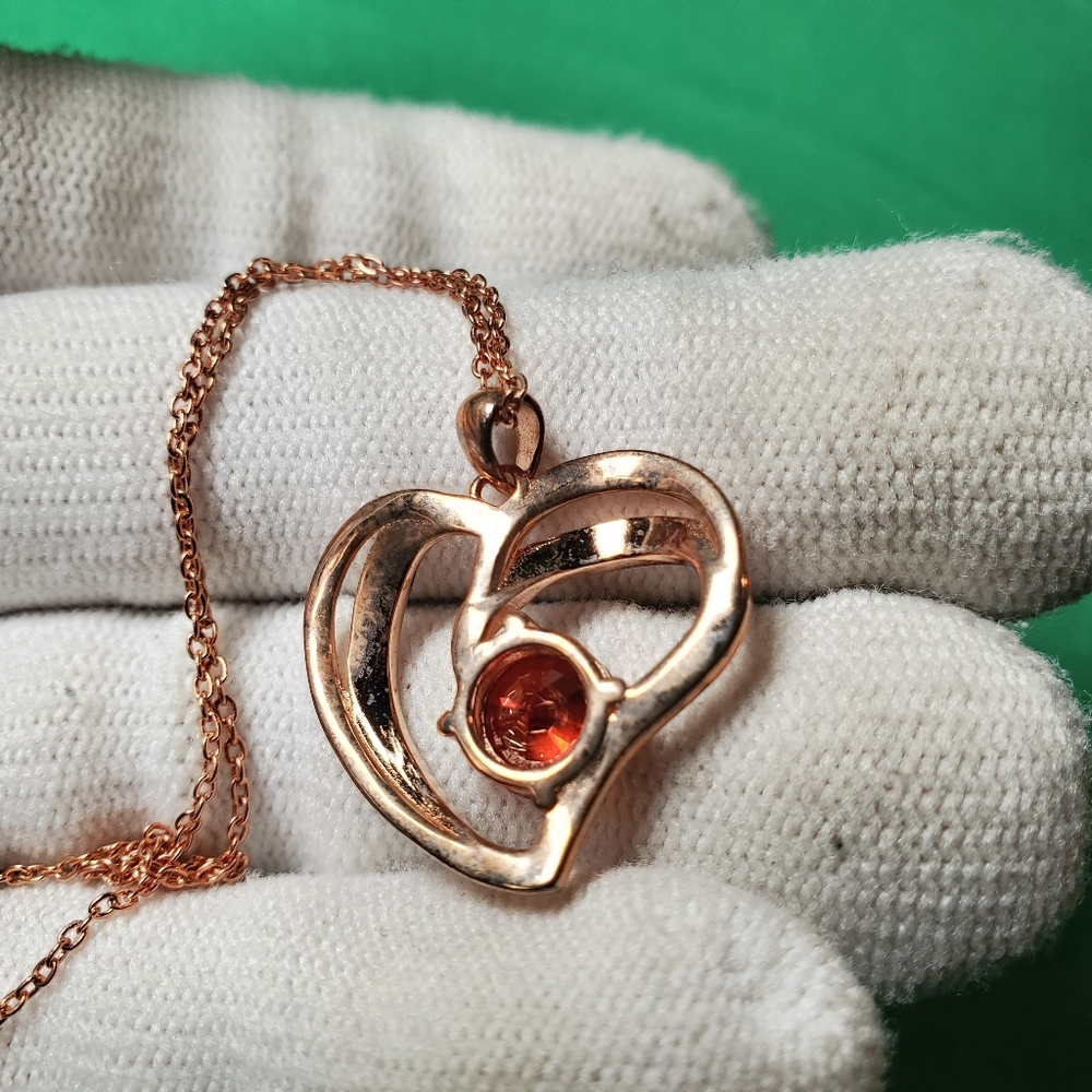 Love Heart Necklaces for Women  Birthstone Pendant Necklace Anniversary Birthday